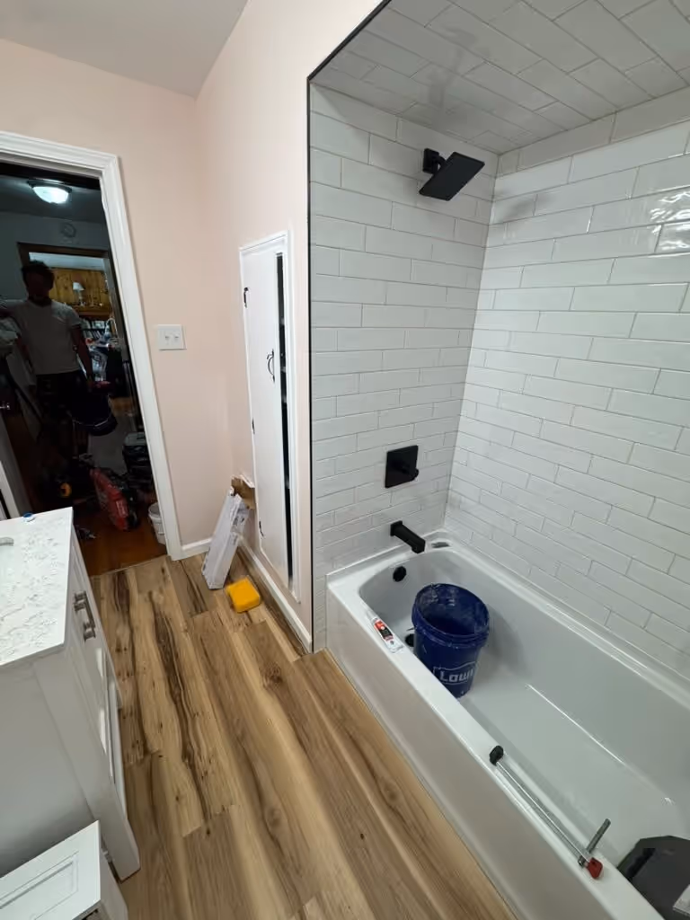 Finished work: bathroom